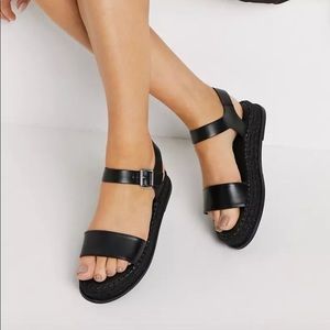 Flatform espadrille sandals